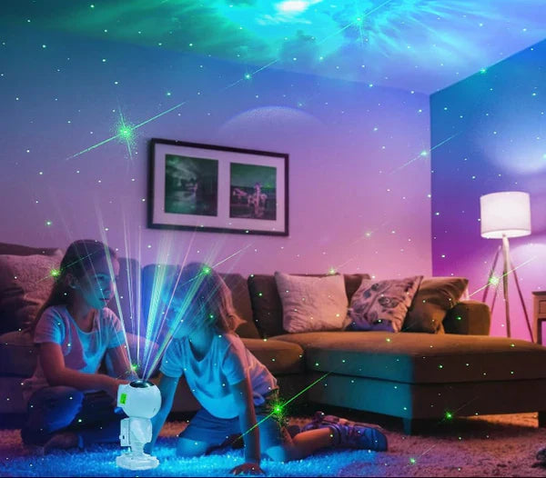 PROYECTOR LED ASTRONAUTA 2 EN 1 PARLANTE BLUETOOTH CON CONTROL