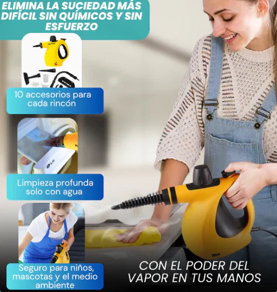 LIMPIADOR A VAPOR MULTIUSOS + ENVÍO GRATIS